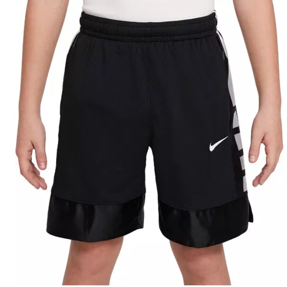 Nike Dri-Fit Elite Basketball Shorts Black and White Size Small